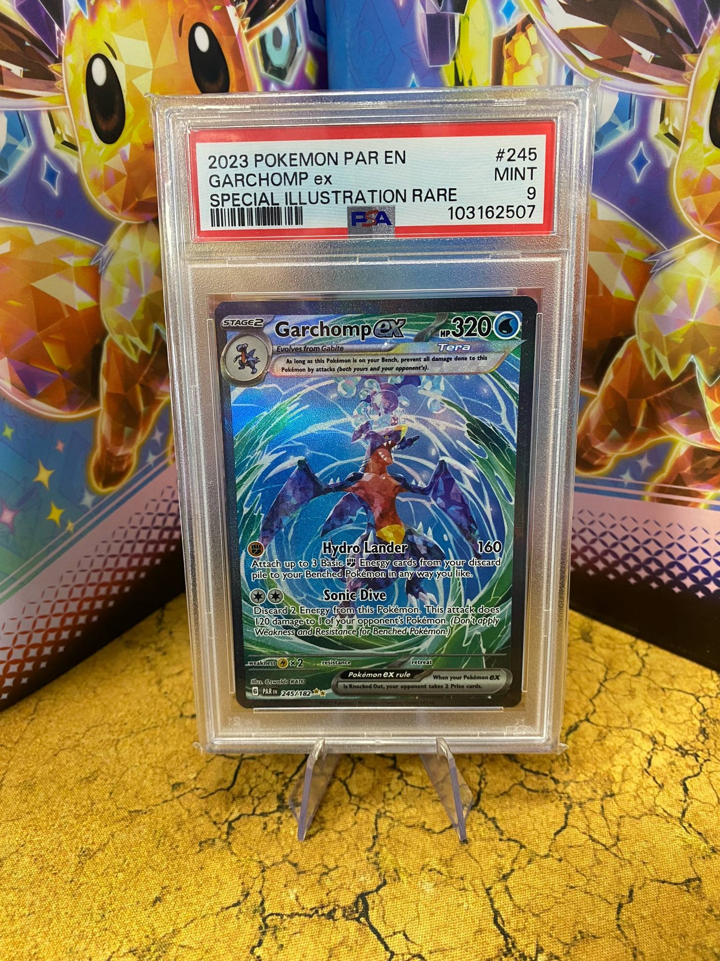 Garchomp EX 245/182 Paradox Rift PSA 9 Graded Pokémon Card