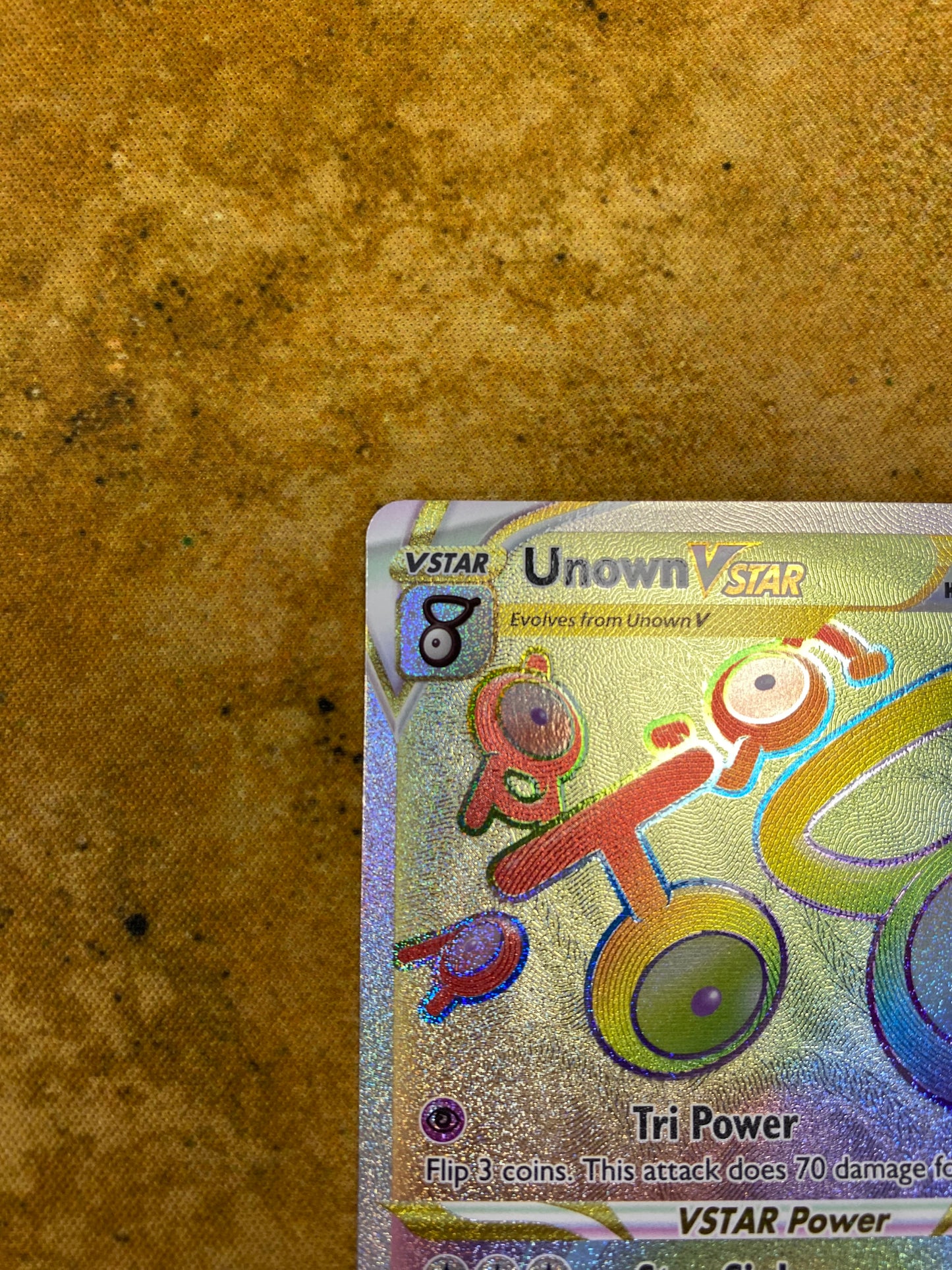 Unown V Star 199/195 Silver Tempest Single Pokemon Card