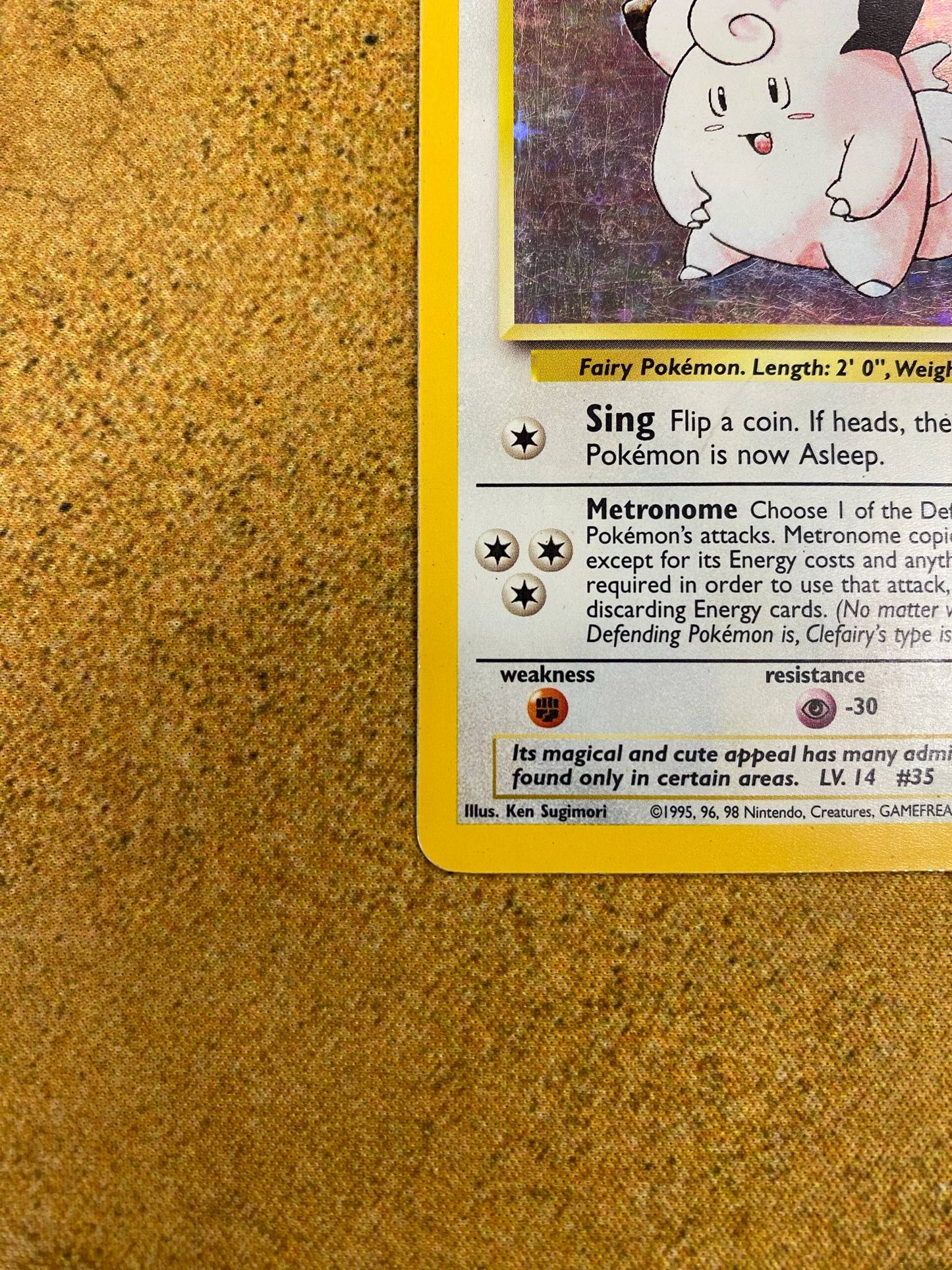 Clefairy Holo 5/102 Base Set Single Pokémon Card