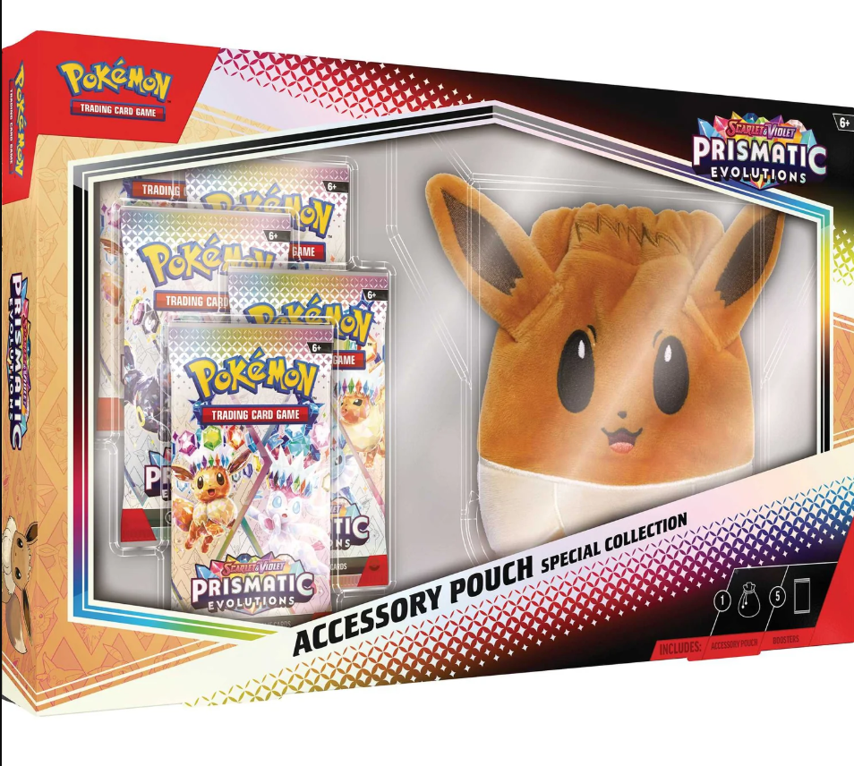 Pokémon TCG: Prismatic Evolutions - Accessory Pouch Collection MAX 1 PER CUSTOMER