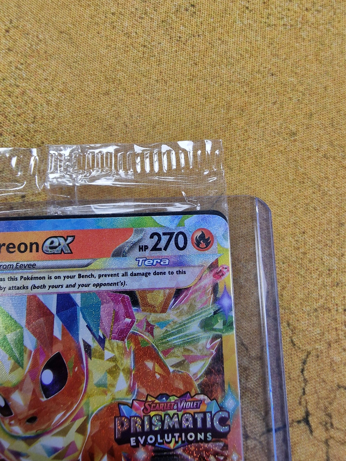 Flareon EX 14/131 Prismatic Evolutiuons Limited Edition Stamped Single Pokémon Card