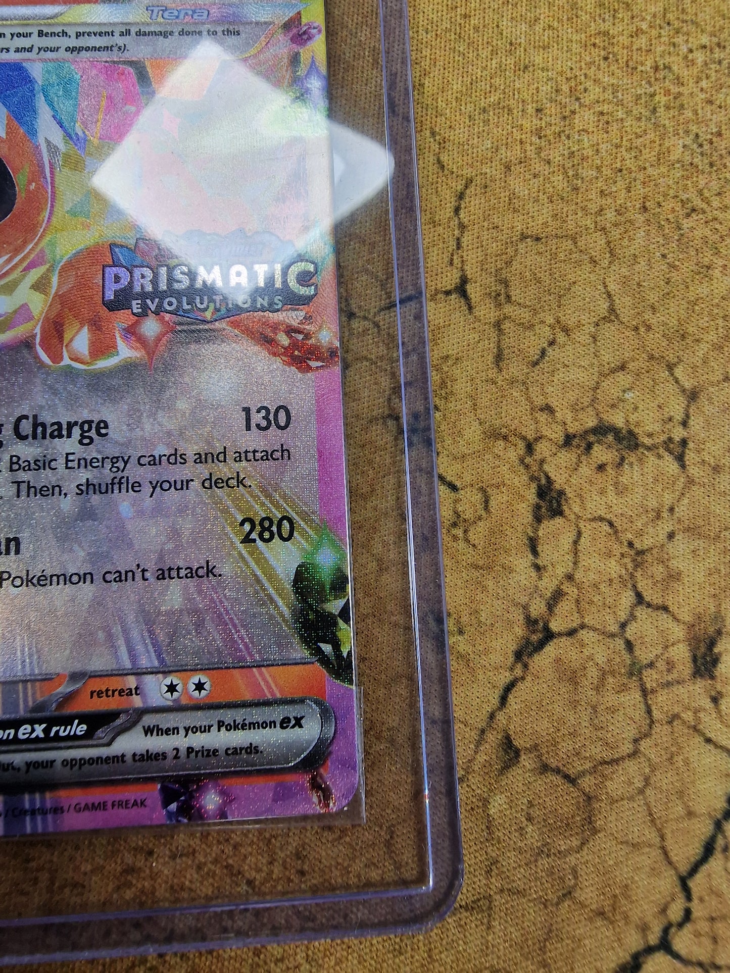 Flareon EX 14/131 Prismatic Evolutiuons Limited Edition Stamped Single Pokémon Card