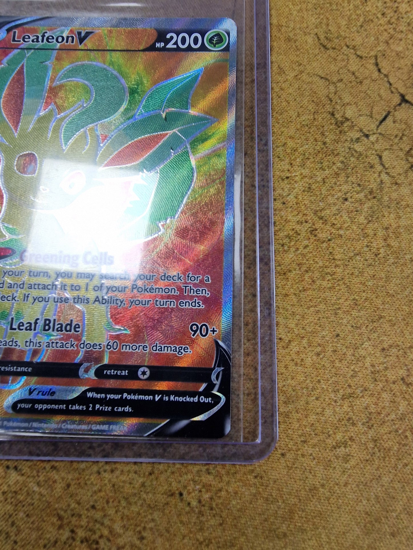 Leafeon V 166/203 Evolving Skies Single Pokémon Card