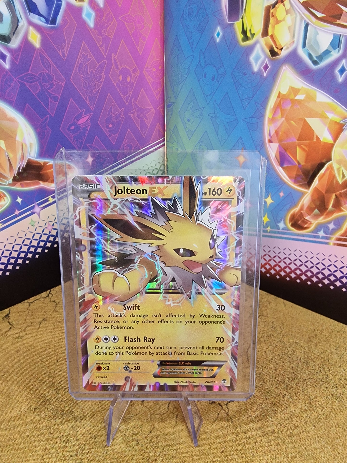 Jolteon EX 28/83 Generations Single Pokémon Card