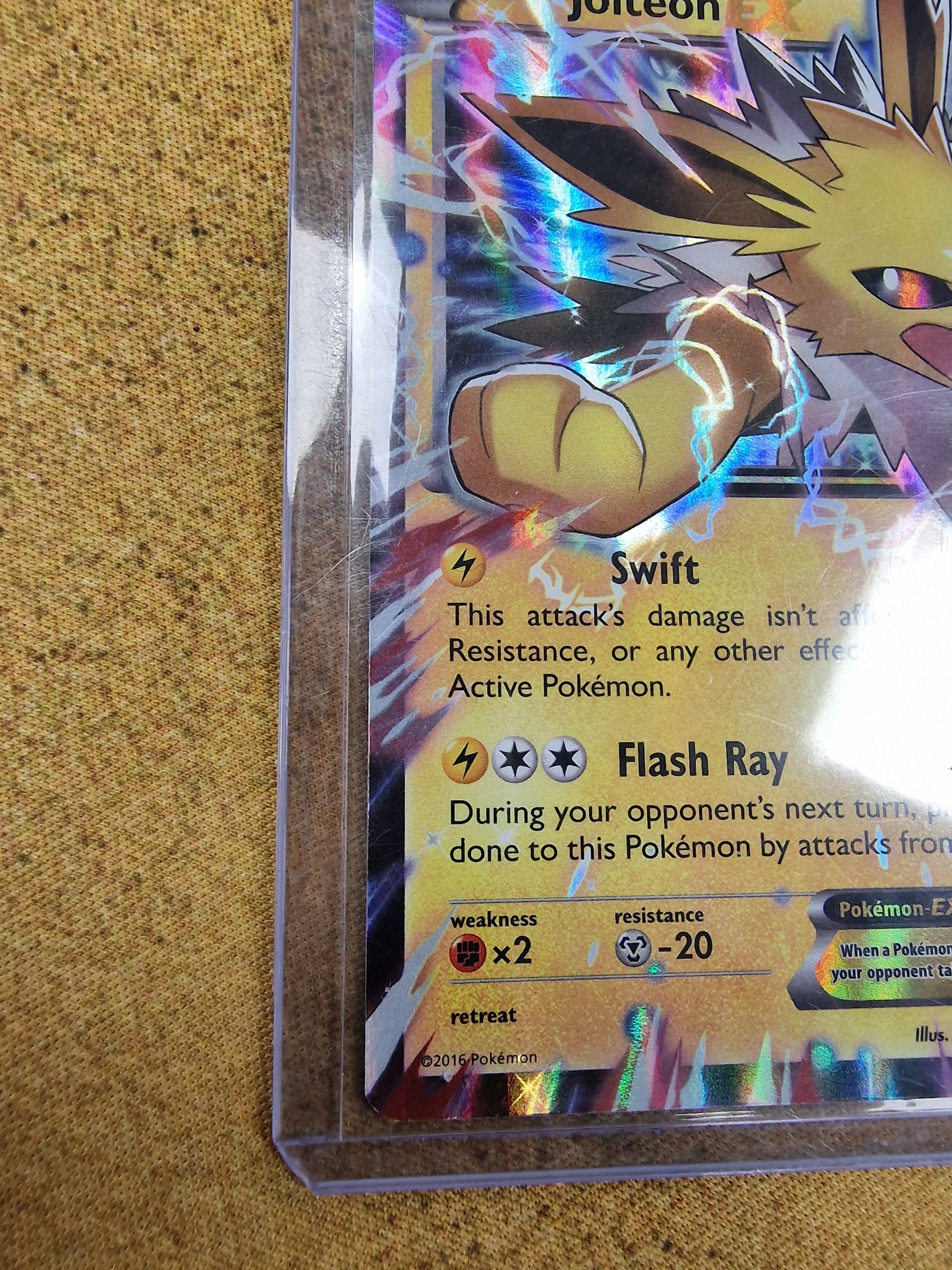 Jolteon EX 28/83 Generations Single Pokémon Card