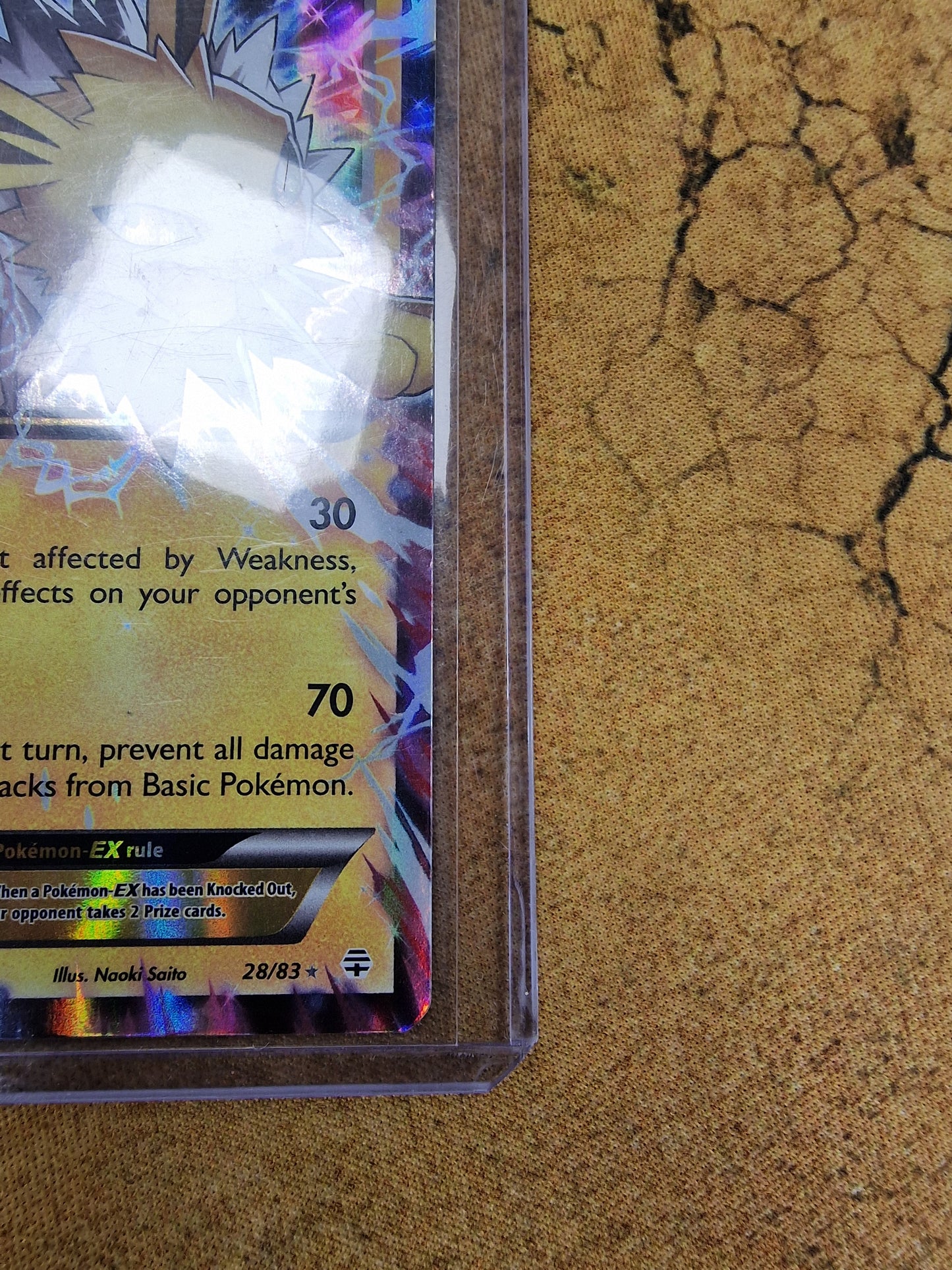 Jolteon EX 28/83 Generations Single Pokémon Card