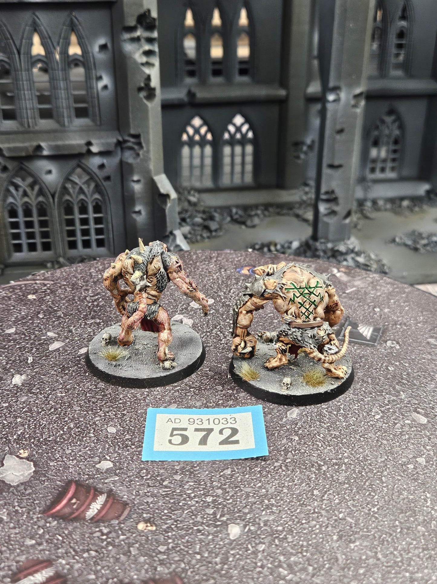 2x Rat Ogors #572 Well Painted Skaven AOS Warhammer 40k