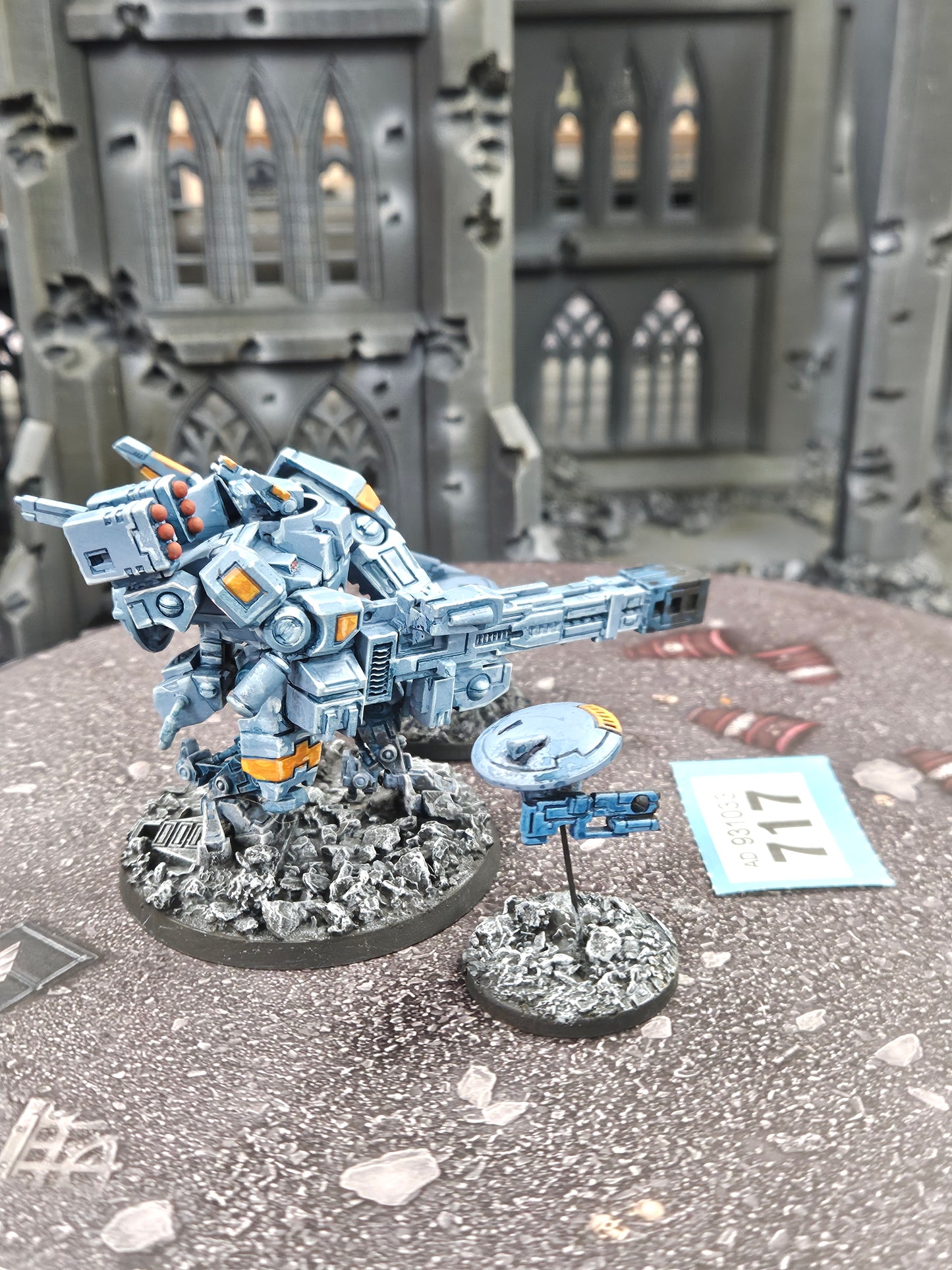 Broadside Battlesuit + 2x Drones #717 Tau T'au Empire Warhammer 40k