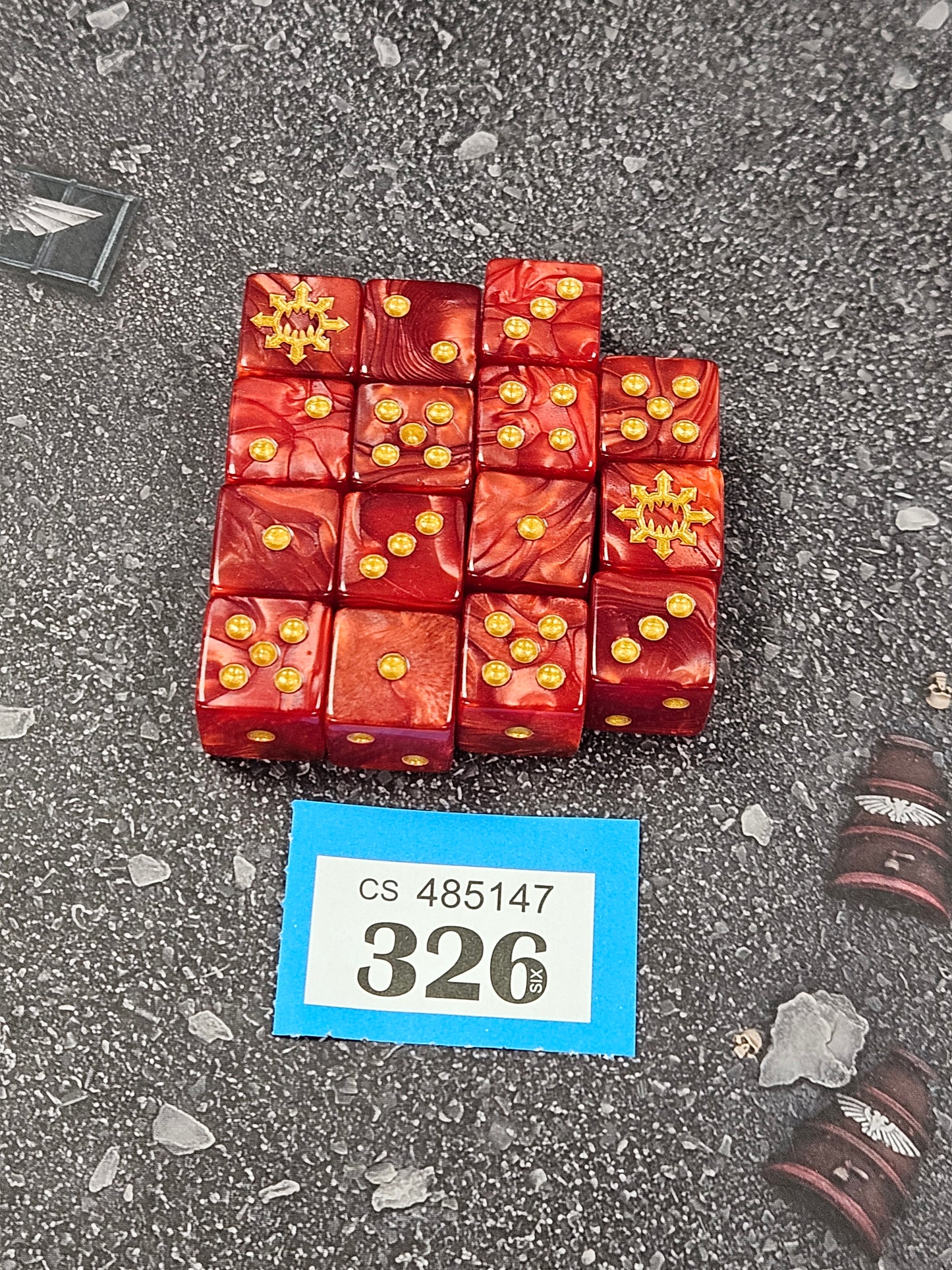 15x Khorne Dice Set #326 Khorne AOS Warhammer 40k