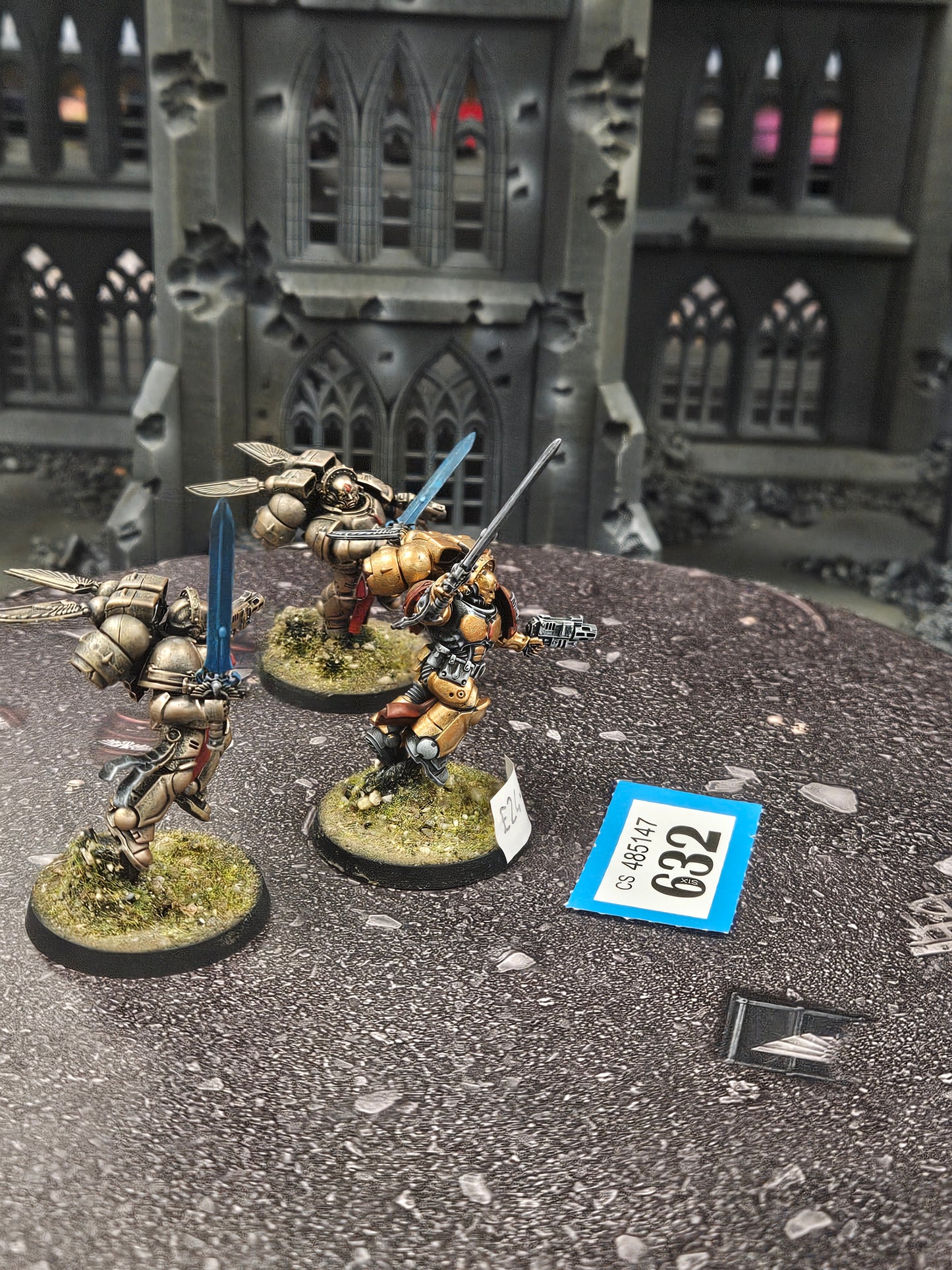 * 3x Sanguinary Guard #632 Well Painted Blood Angels Space Marines Warhammer 40k