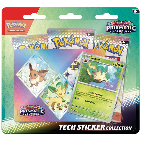 Pokémon TCG: Prismatic Evolutions - Tech Sticker Collection - Leafeon (MAX 1 PER CUSTOMER)