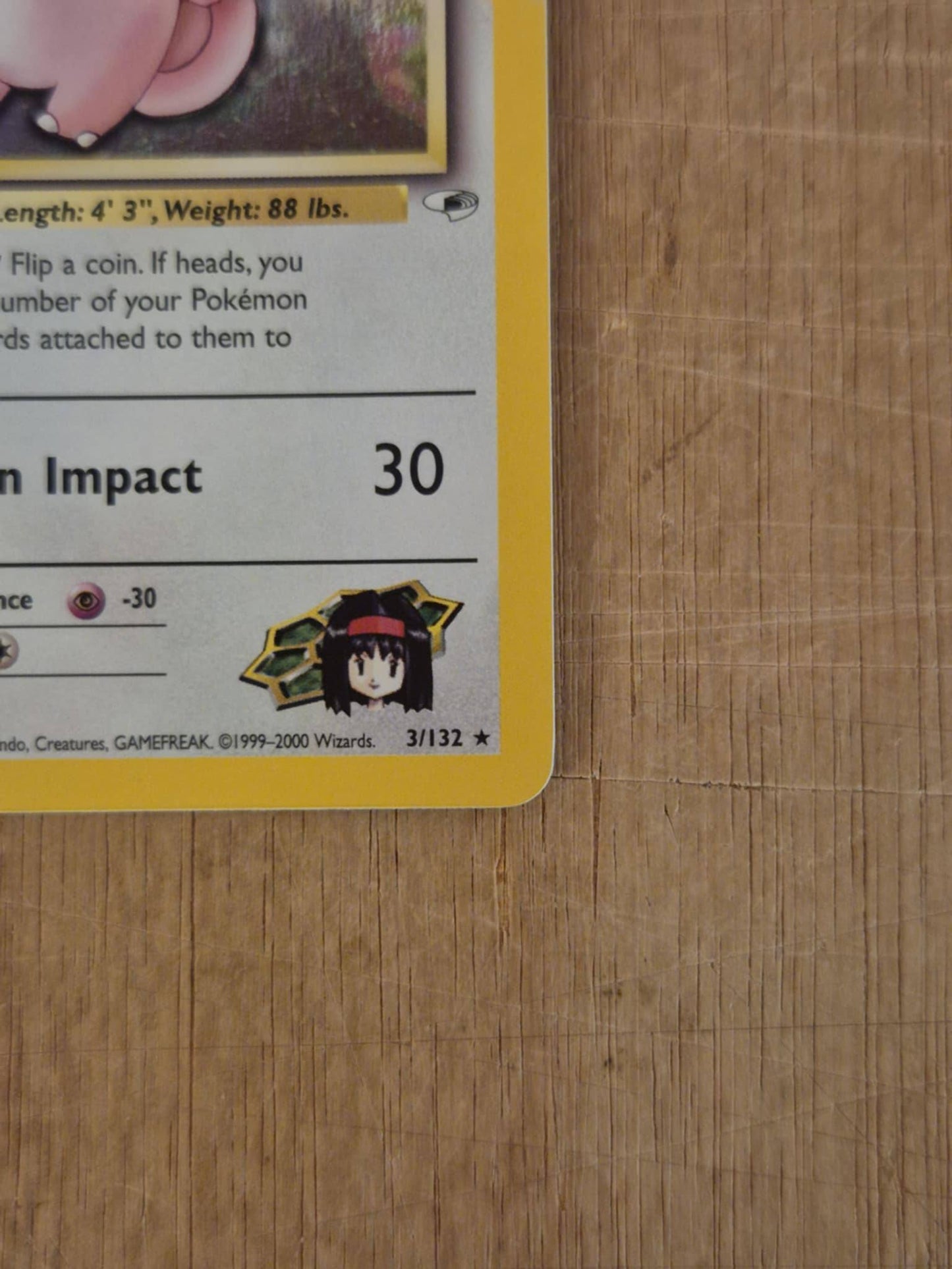 Erika's Clefable 3/132 Gym Heroes Single Pokémon Card