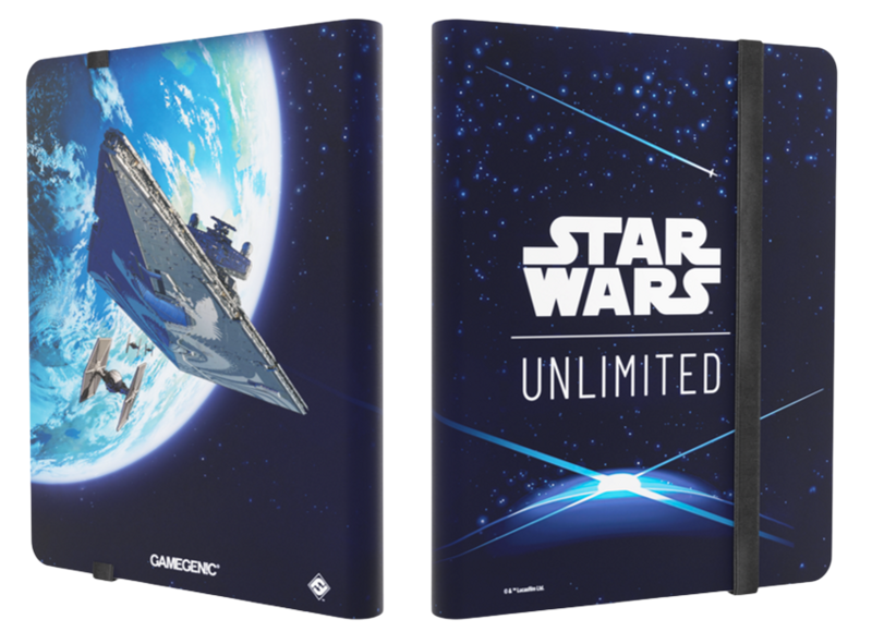 Gamegenic Star Wars Unlimited Album 18-Pocket Card Back Blue