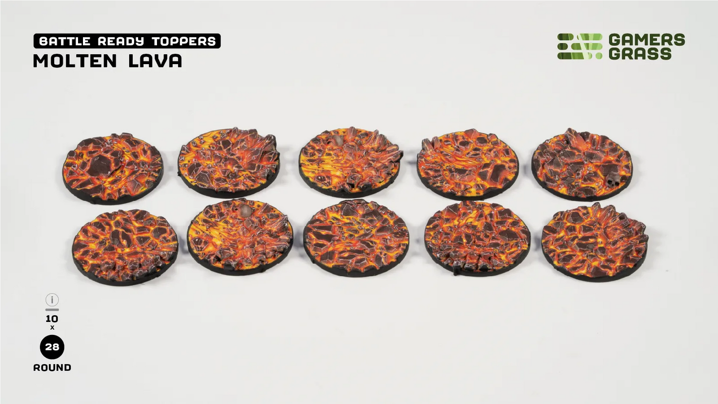 Molten Lava – Round 28mm (x10)