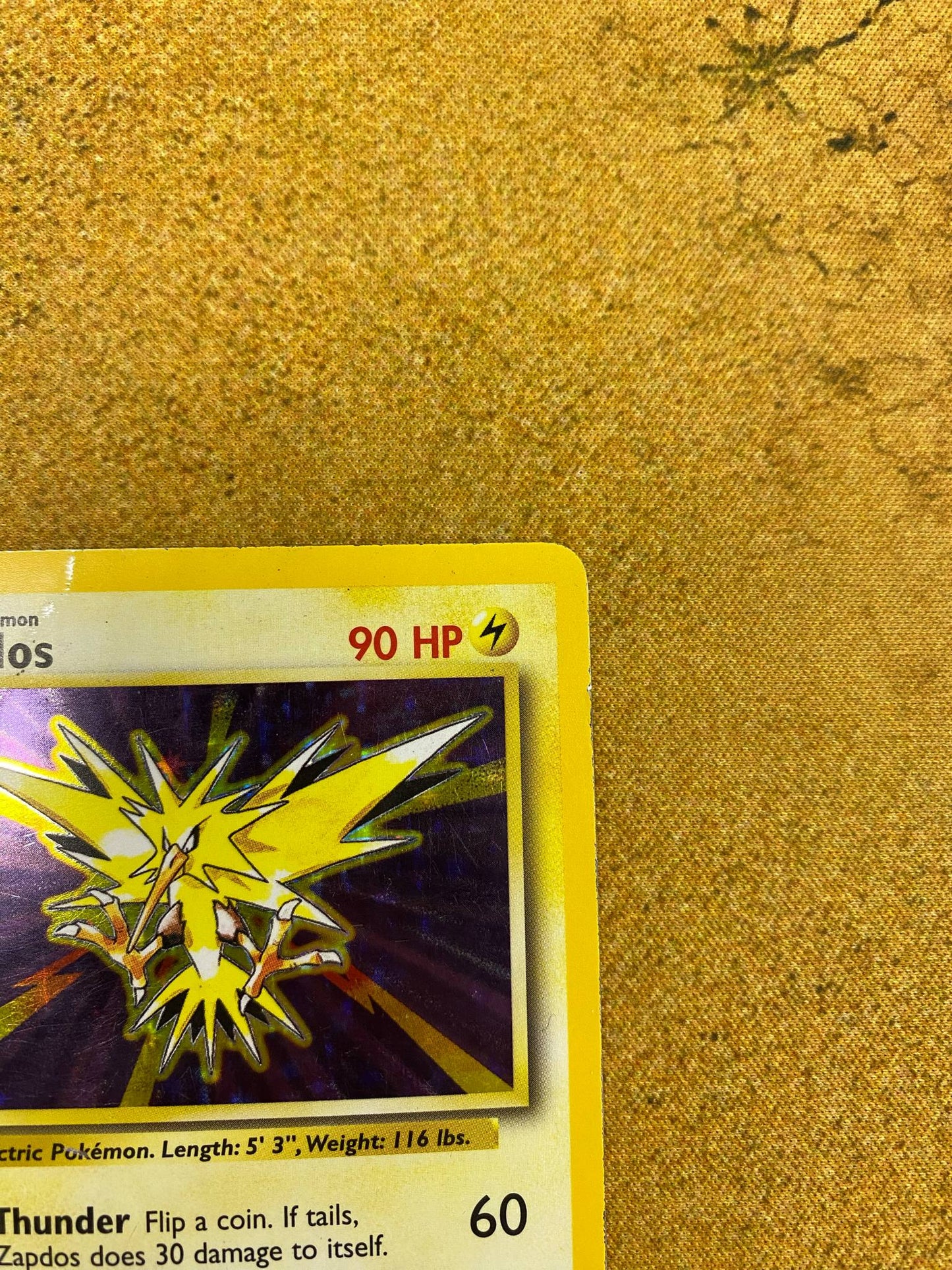 Zapdos Holo 16/102 Base Set Single Pokémon Card