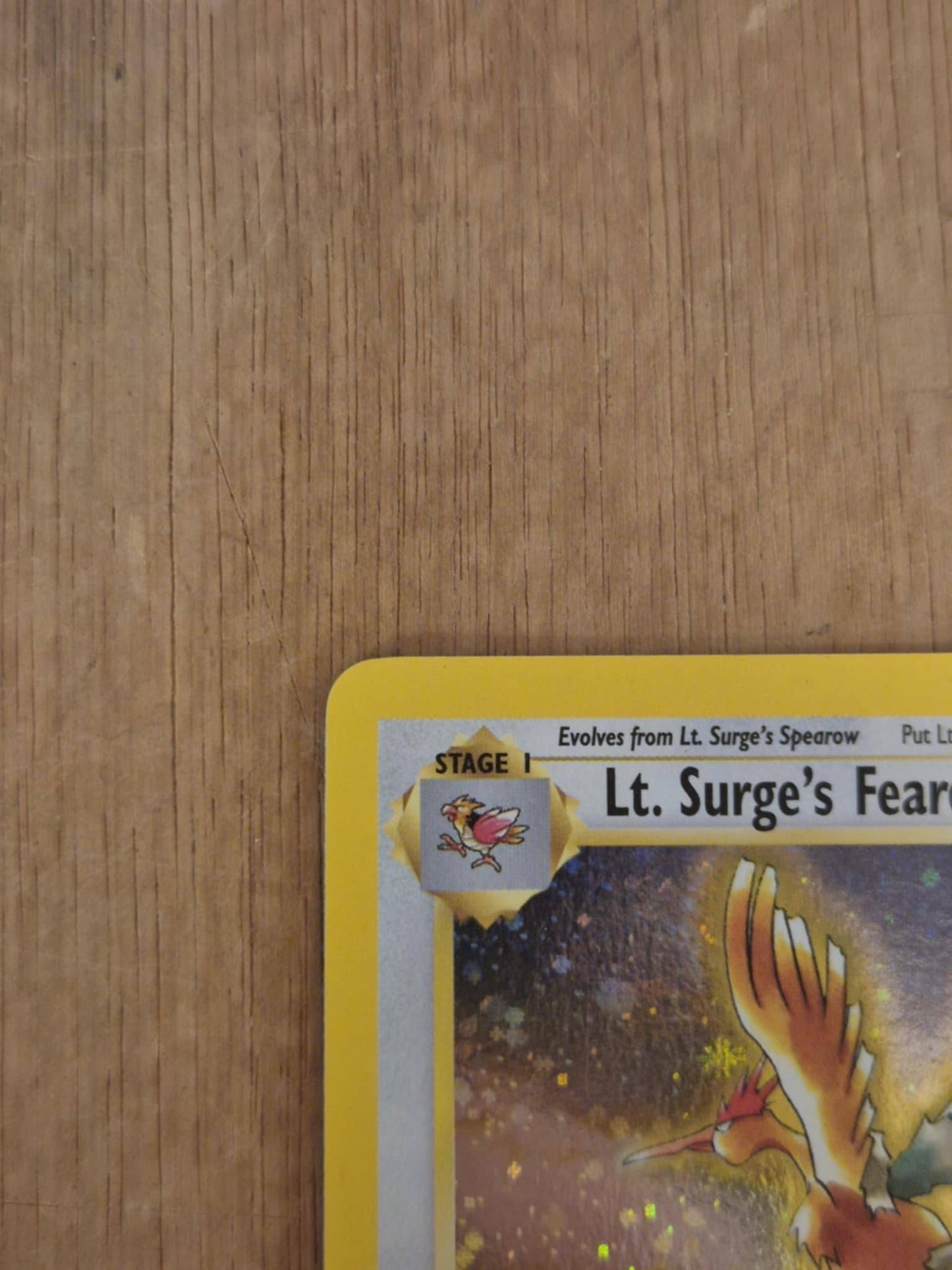 Lt. Surge's Fearow Holo 7/132 Gym Heroes Single Pokémon Card