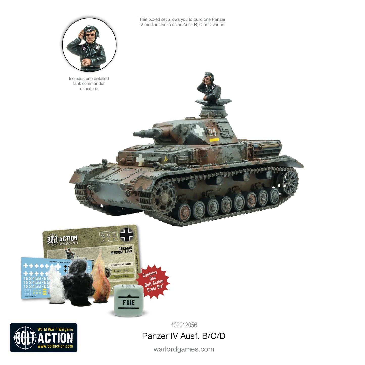 German Panzer IV Ausf B/C/D Medium Tank