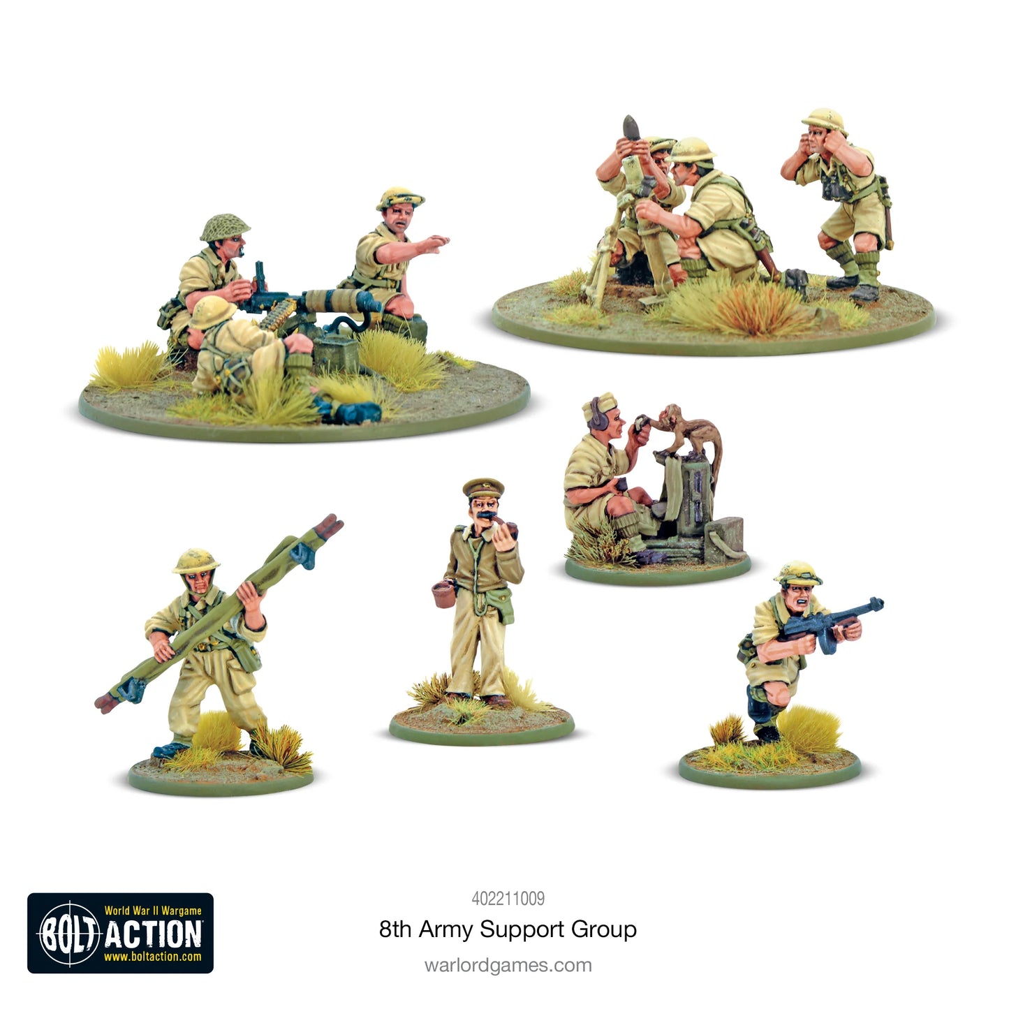 British Army 8th Support Group (HQ, Mortar & MMG)