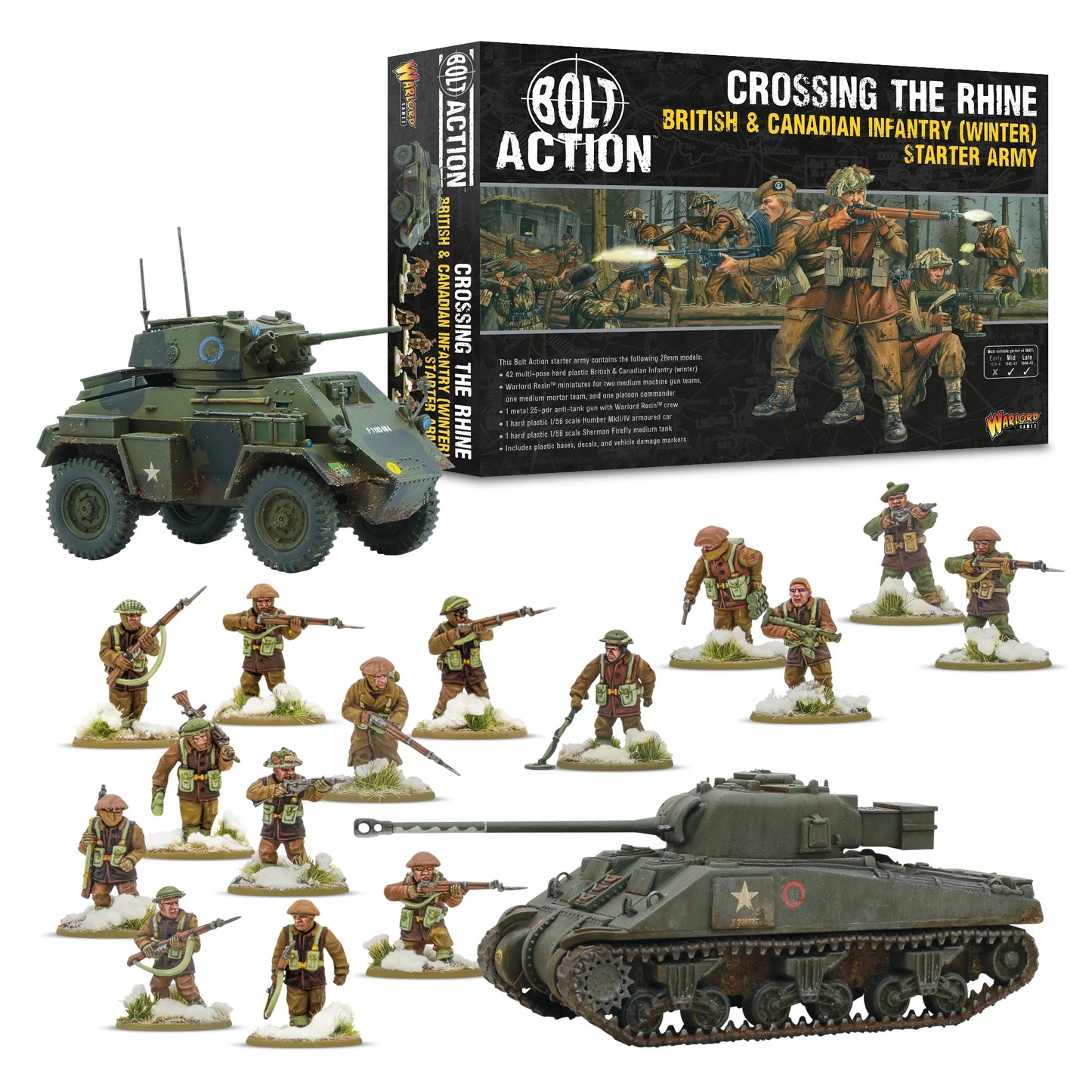 Crossing the Rhine: British & Canadian Infantry Winter - Starter Army
