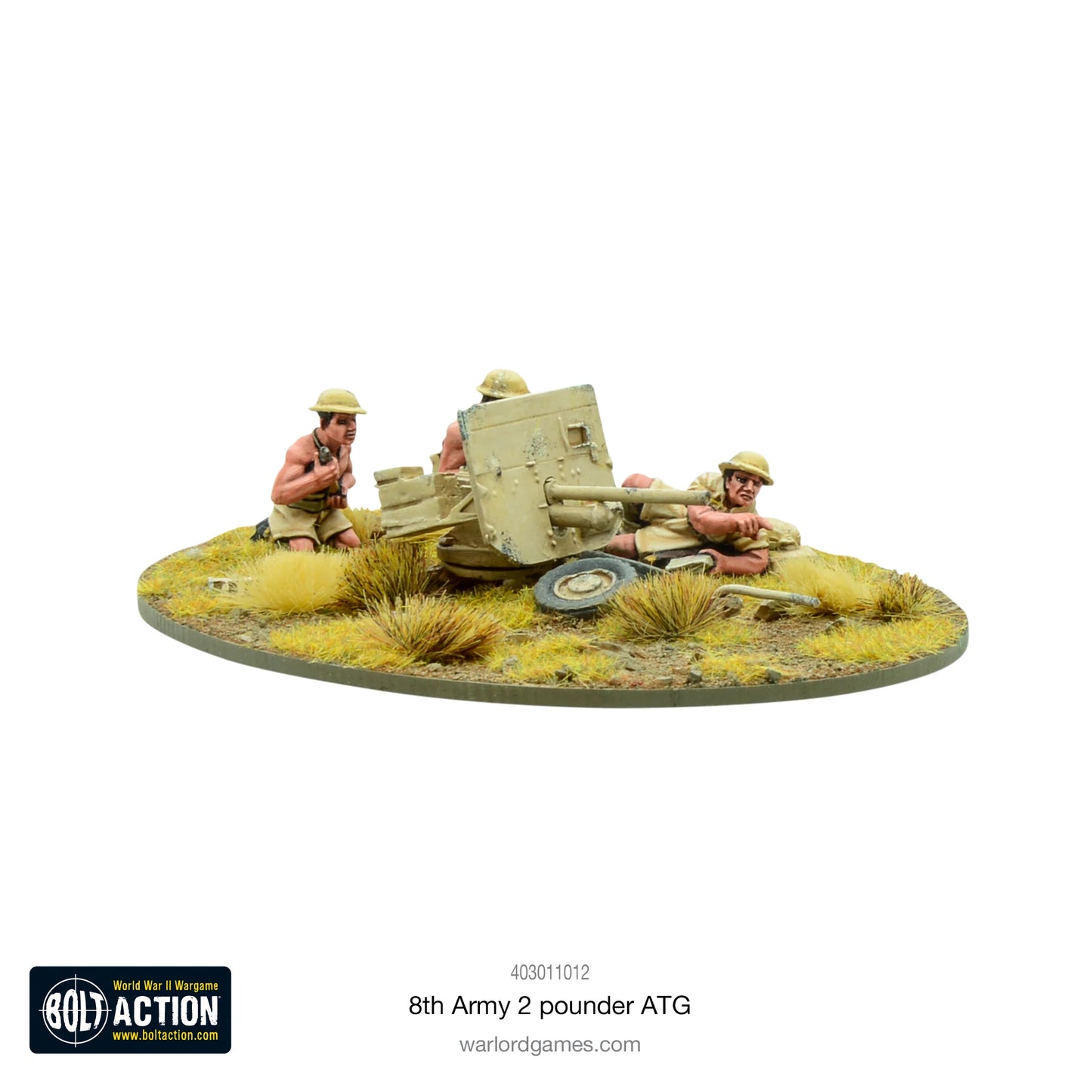 British 8th Army 2 Pounder AT