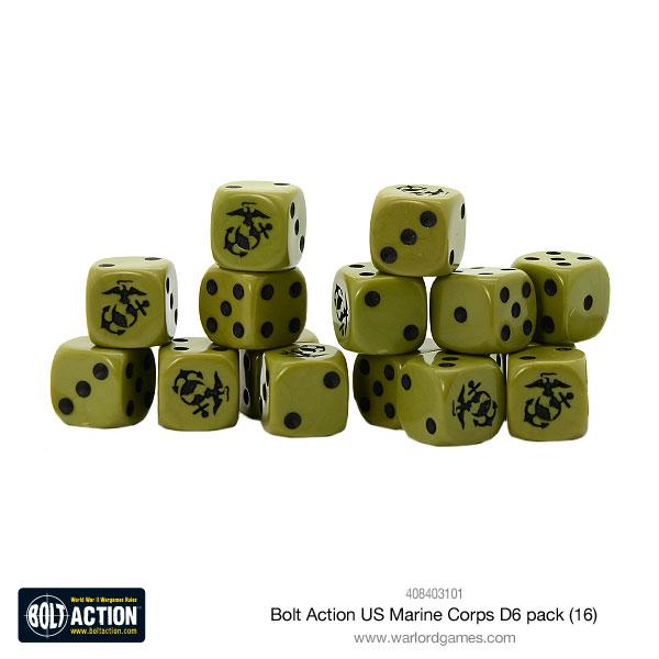 US Marine Corps D6 Dice