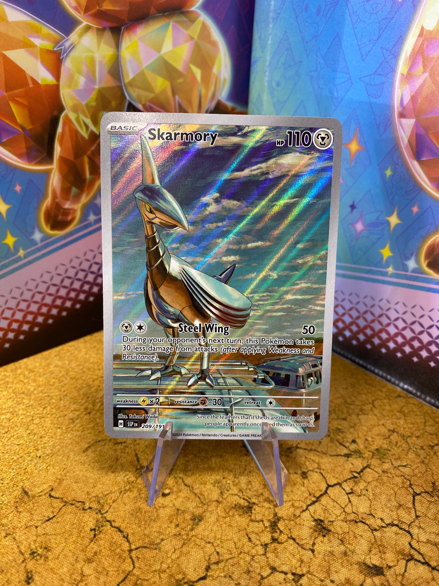 Skarmory Illustration Rare 209/191 Surging Sparks Single Pokemon Card