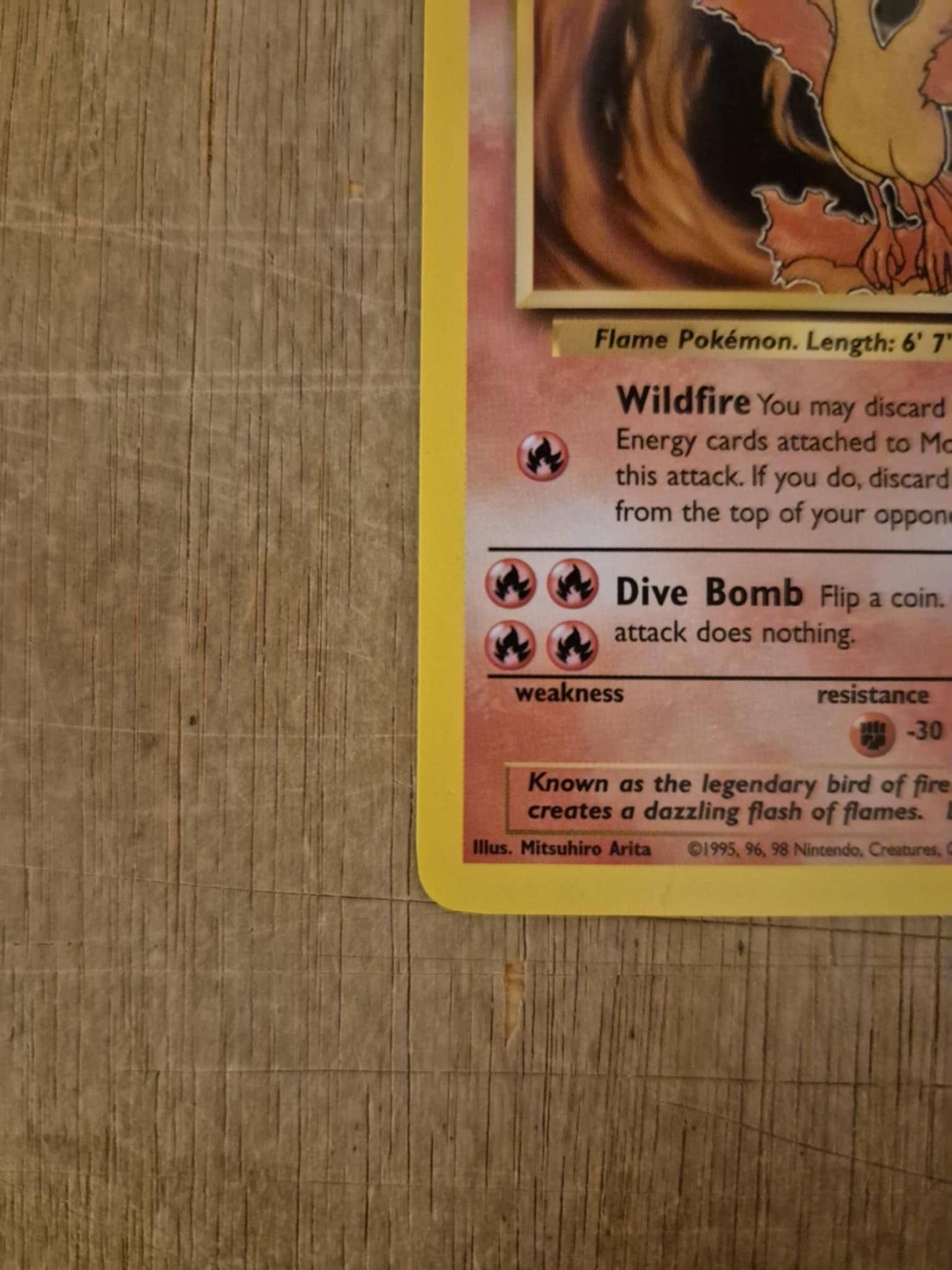 Moltres 27/62 Fossil Single Pokémon Card