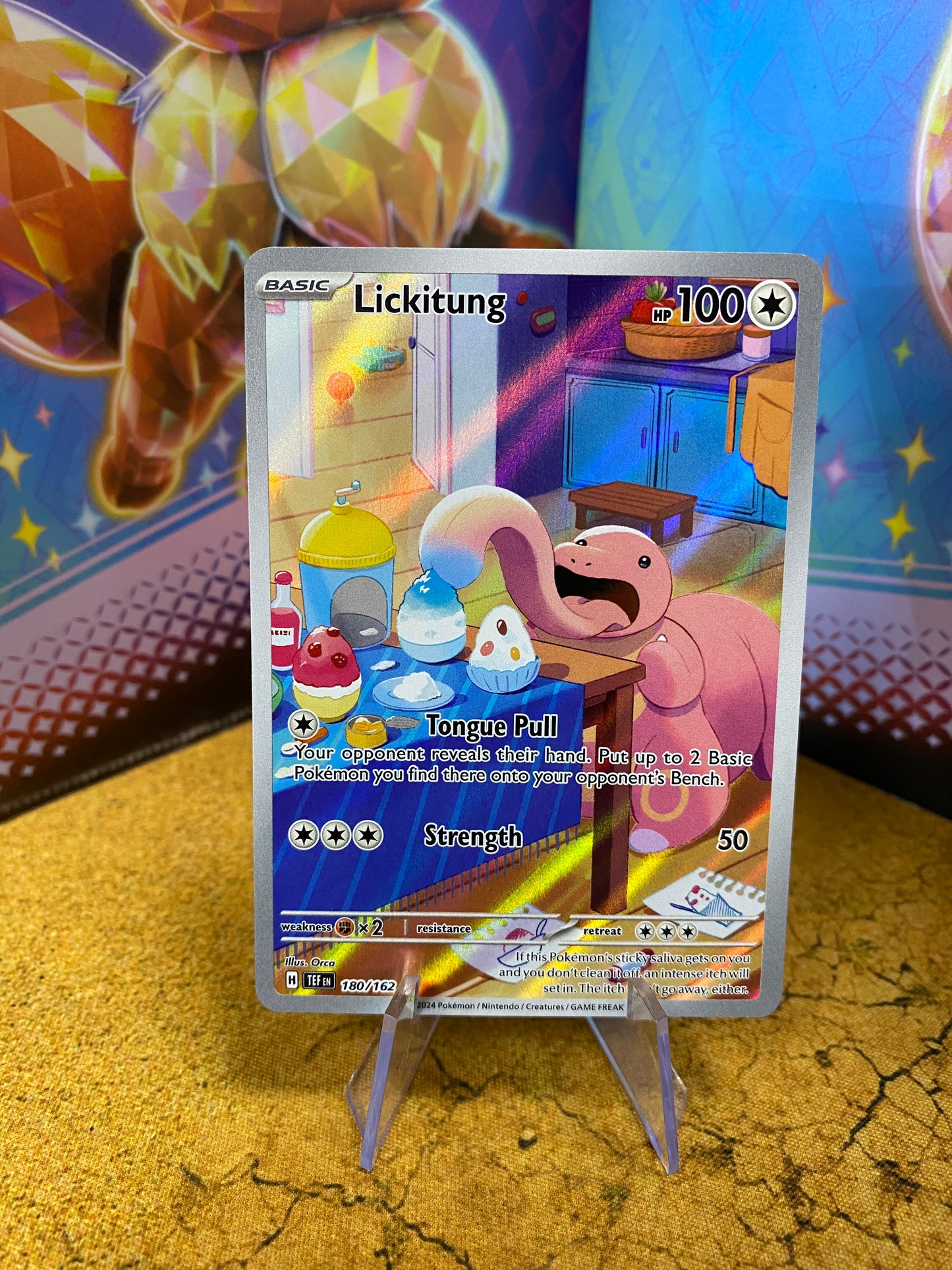 Lickitung Illustration Rare 180/162 Temporal Forces Single Pokemon Card