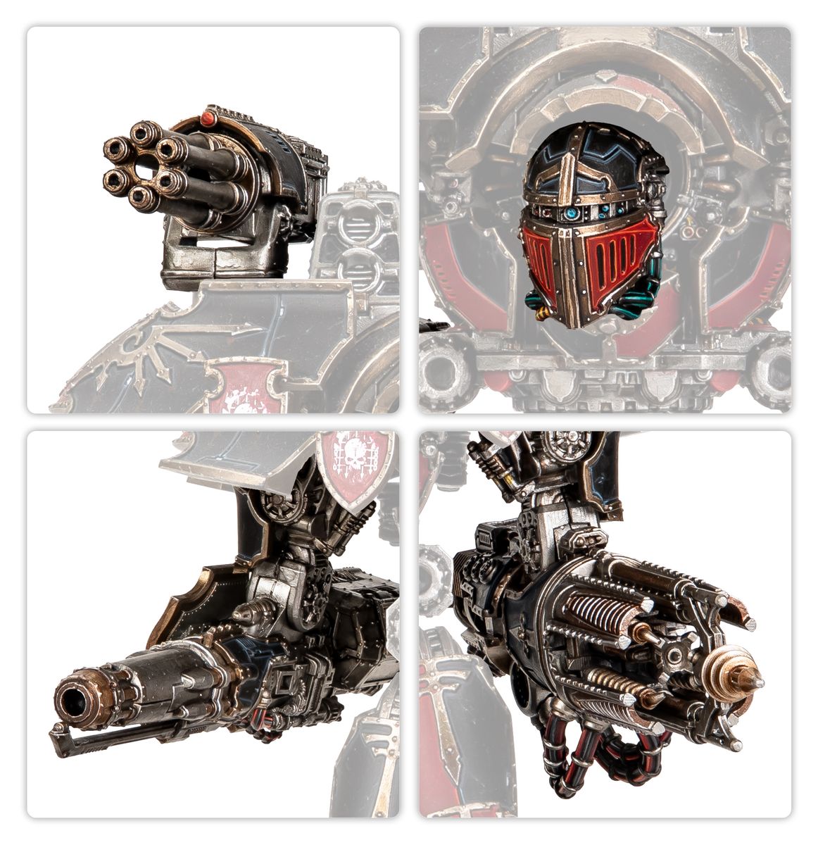 Warlord Titan Weapons - Quake Cannon, Conversion Beam Extirpator, Paired Gatling Blasters, and Paired Turbo-Laser Destructors