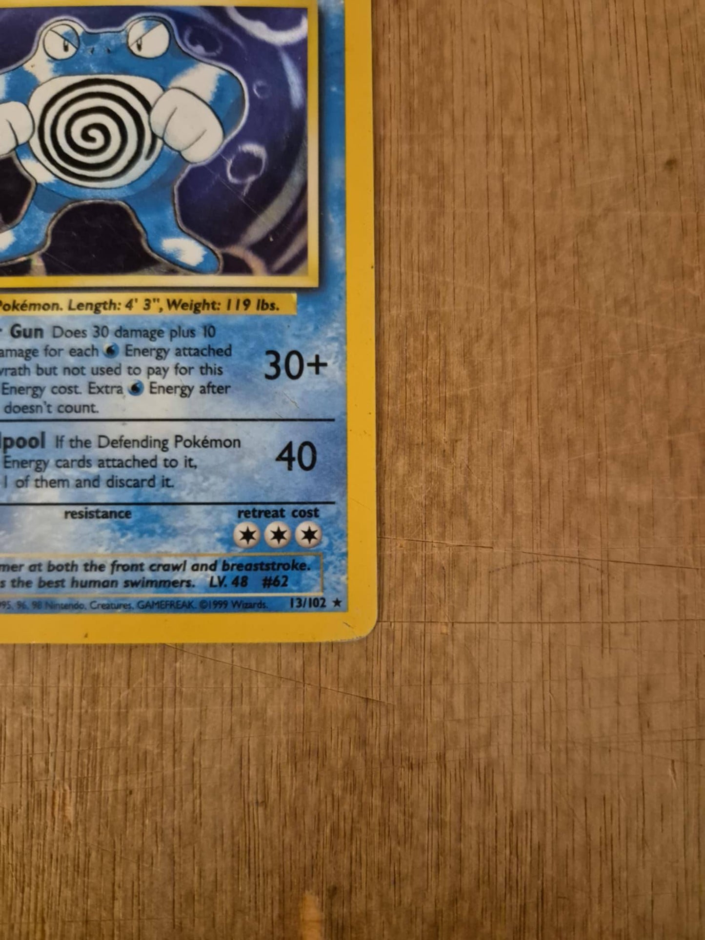 Poliwrath Holo 13/102 Base Set Single Pokémon Card