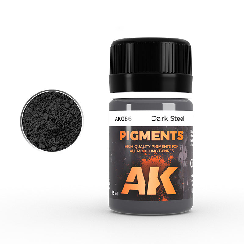 AK Weathering Paints - Dark Steel Pigment