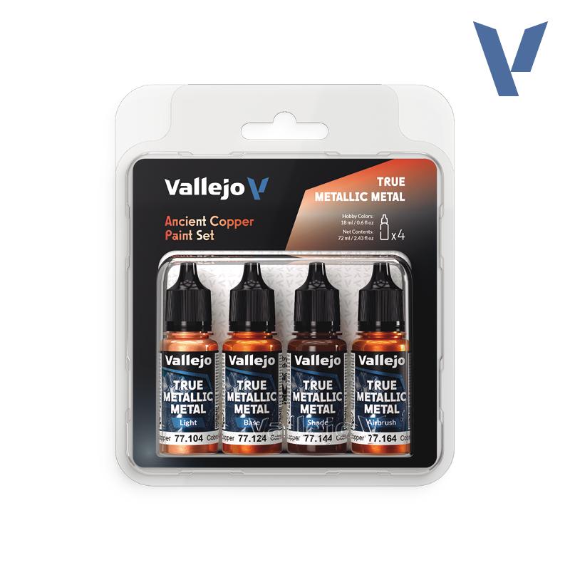 Vallejo True Metallic Metals - Ancient Copper Paint Set