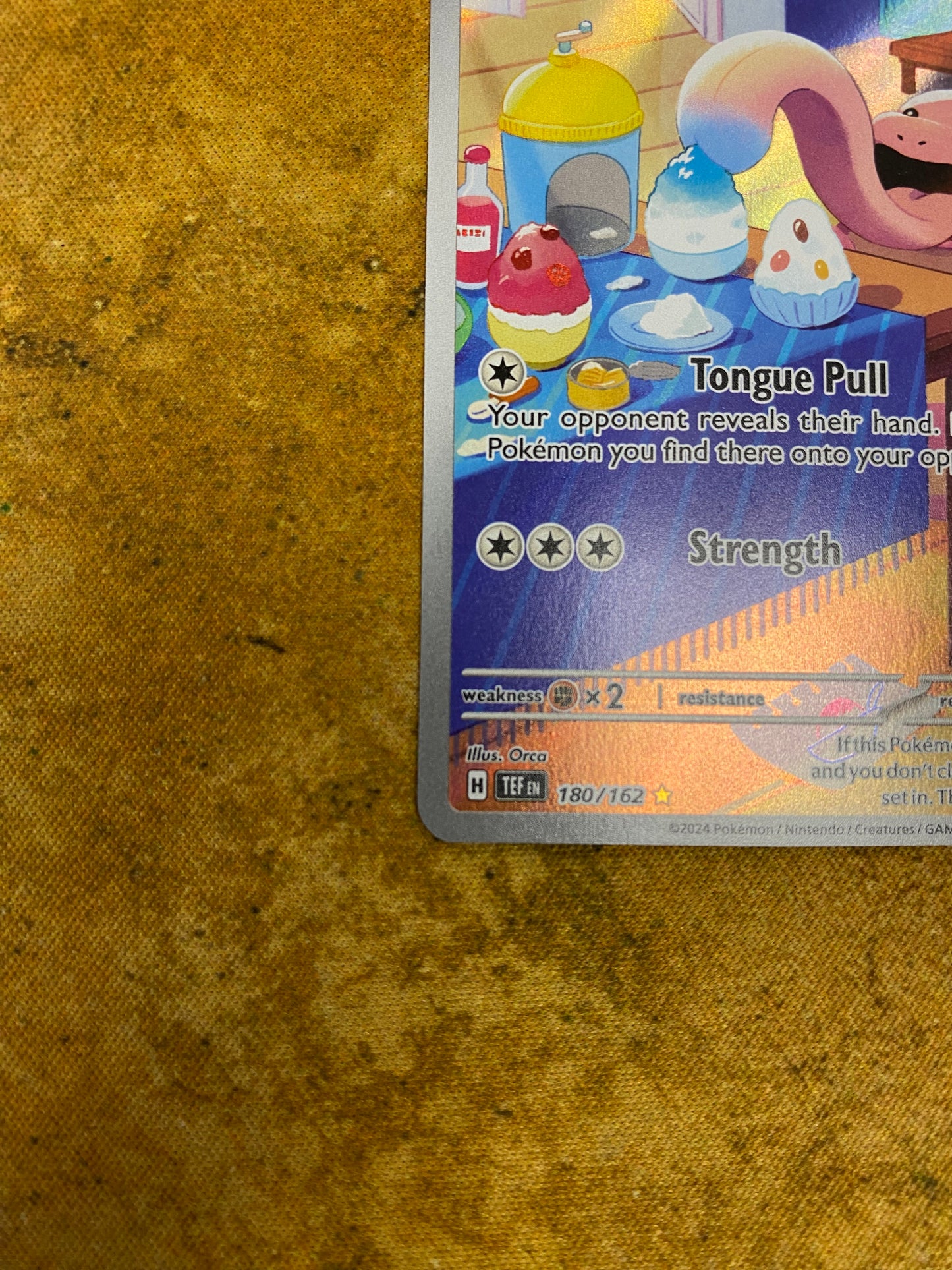 Lickitung Illustration Rare 180/162 Temporal Forces Single Pokemon Card