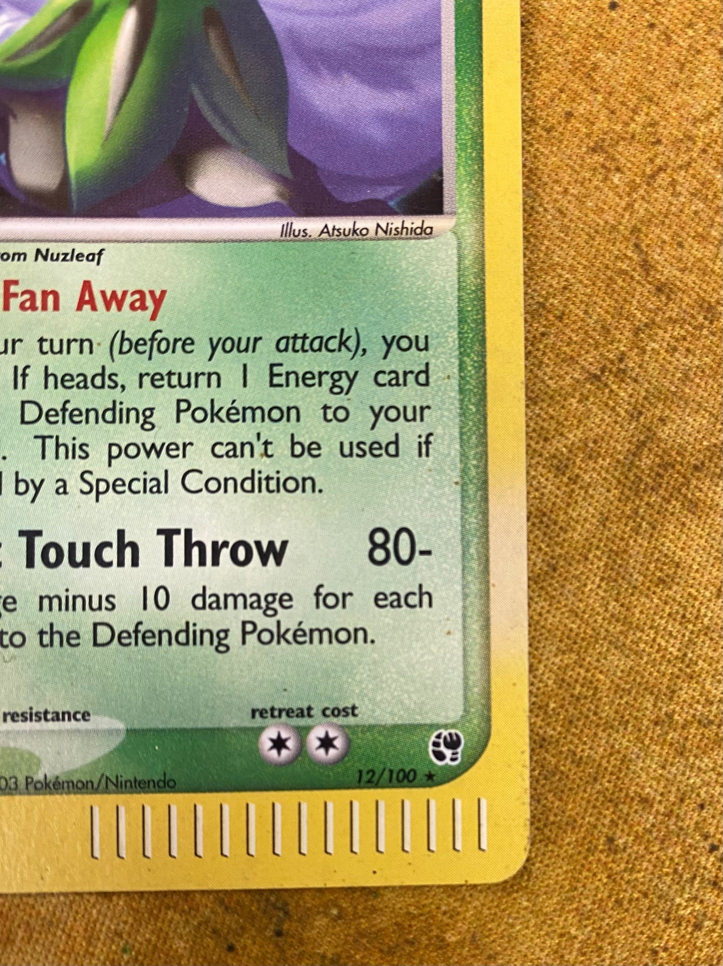 Shiftry Holo 12/100 Sandstorm Single Pokémon Card