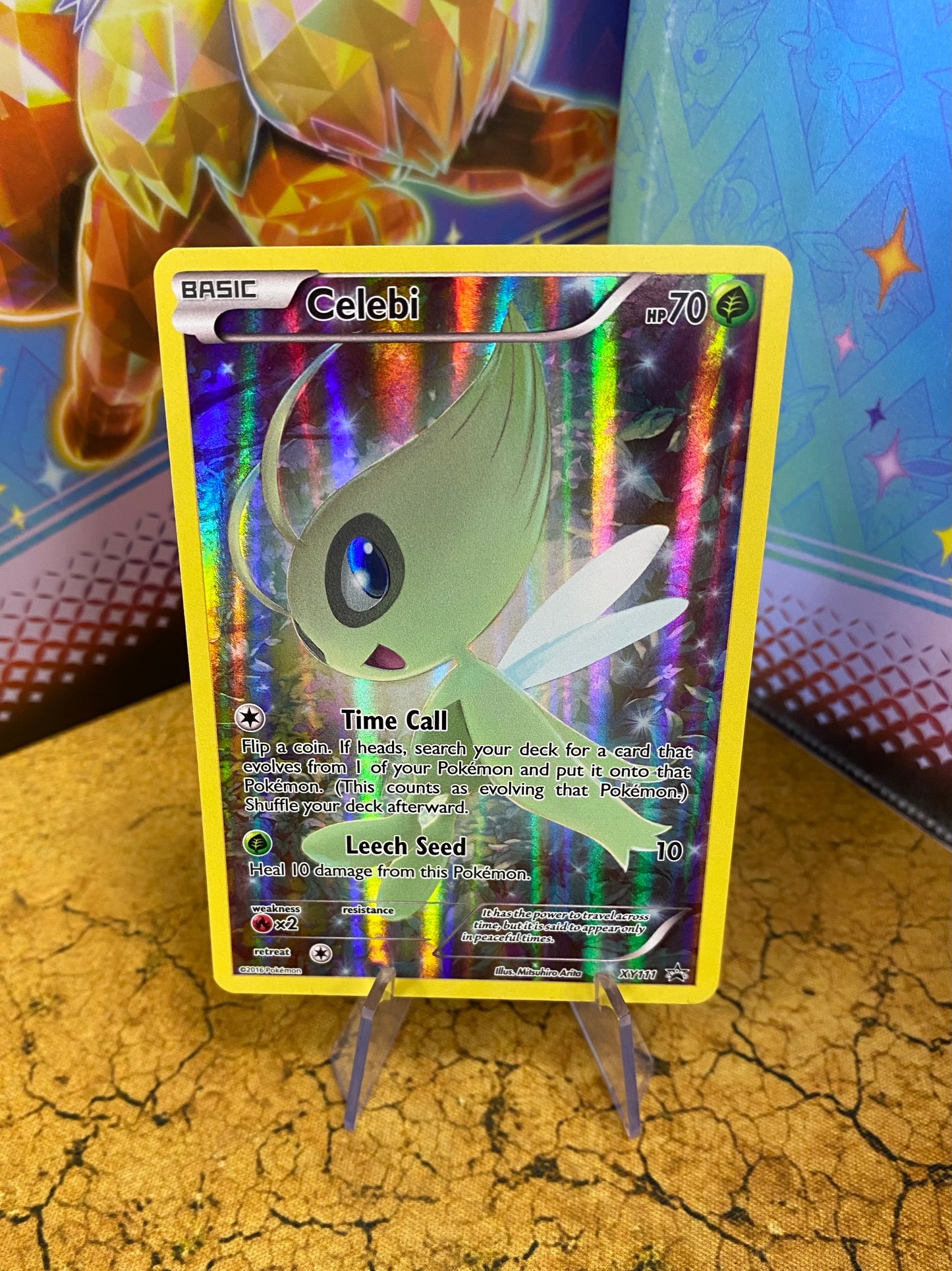 Celebi Full Art Holo XY111 Black Star Promo Single Pokémon Card