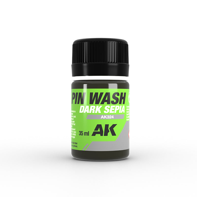 AK Weathering Paints - Pin Wash Dark Sepia