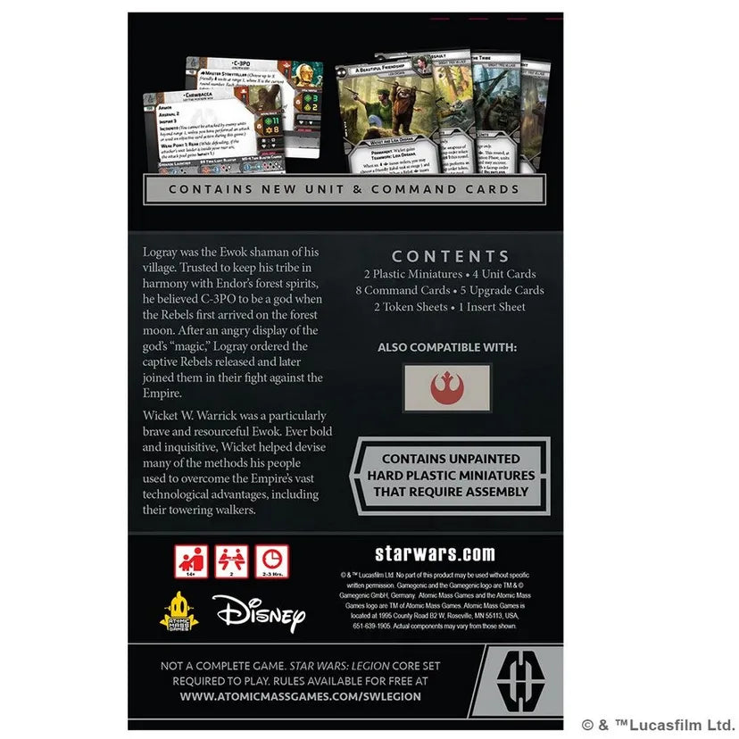 Star Wars Legion: Logray & Wicket Commander