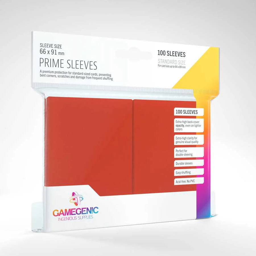Red Gloss Standard Card Sleeves
