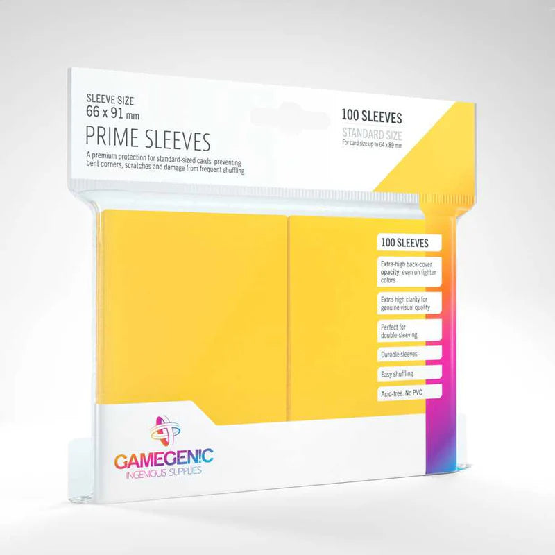 Gamegenic Prime Sleeves - Yellow (100)