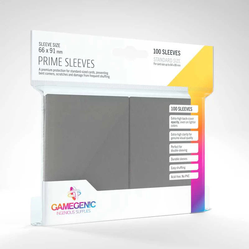 Gamegenic Prime Sleeves - Gray (100)