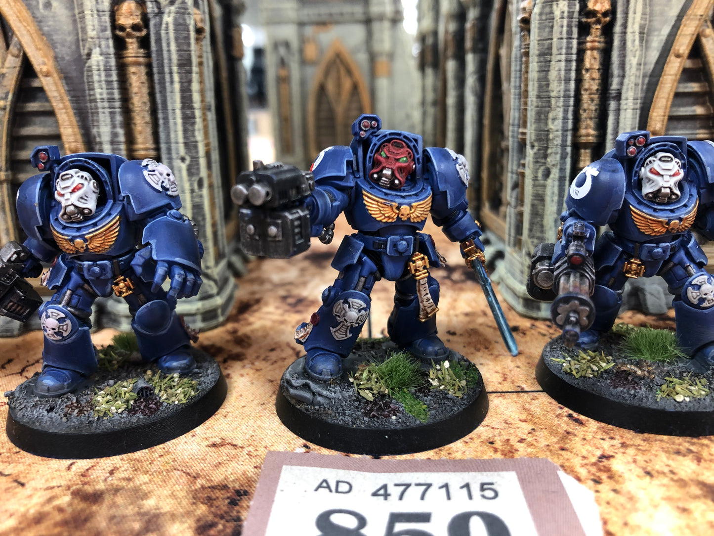 5x Primaris Terminator Squad #850 Very Well Painted Space Marines Warhammer 40k