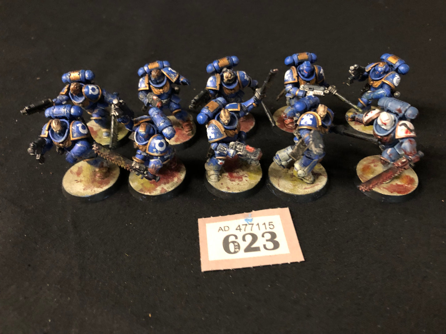 10x Primaris assault Intercessors #623 Very Well Painted Space Marines Warhammer 40k