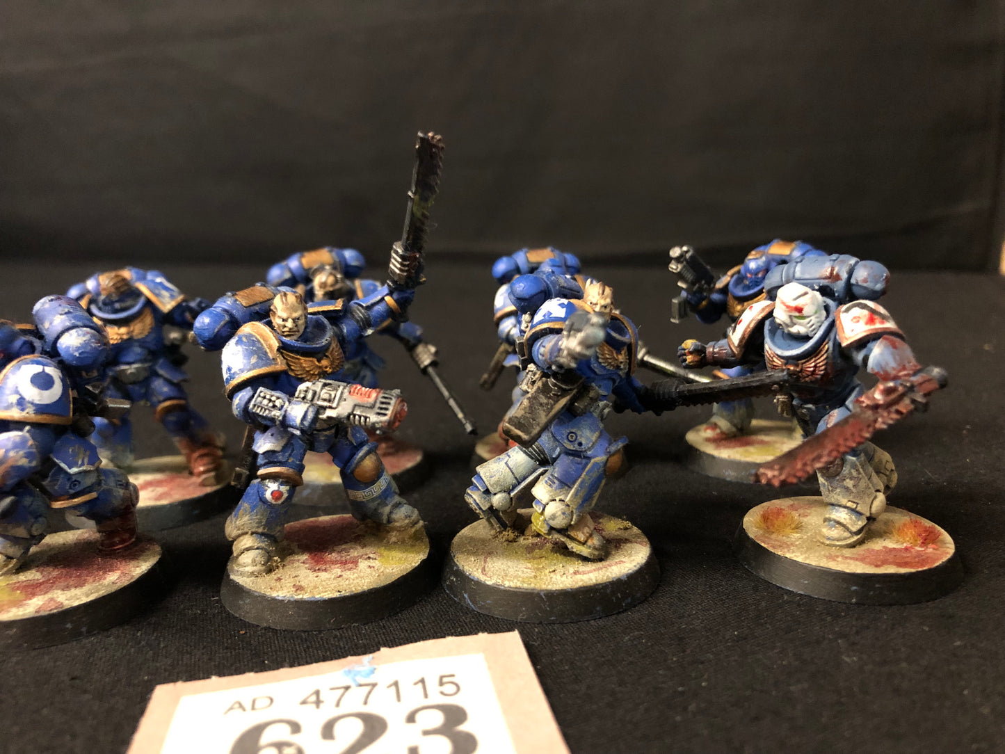 10x Primaris assault Intercessors #623 Very Well Painted Space Marines Warhammer 40k