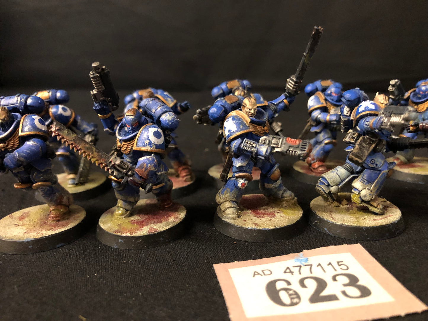 10x Primaris assault Intercessors #623 Very Well Painted Space Marines Warhammer 40k