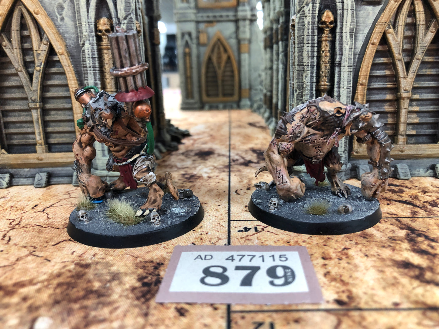 2x Rat Ogors #879 Well Painted Skaven AOS Warhammer 40k