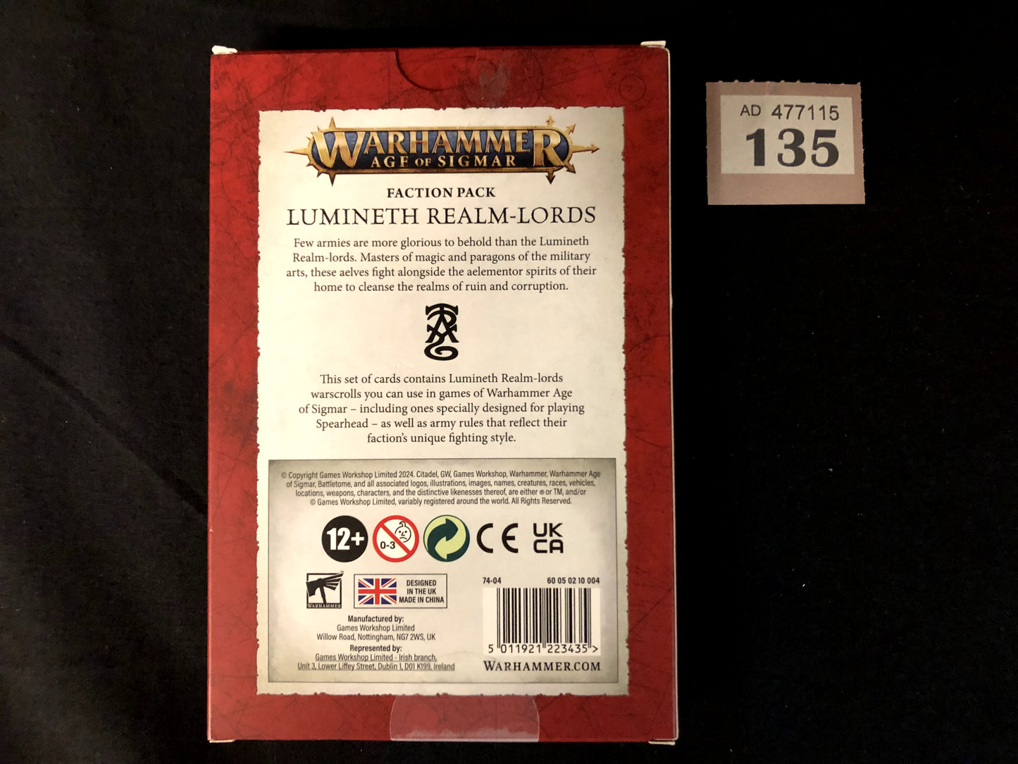 Faction Pack Lumineth Realm Lords #135 AOS Warhammer 40k