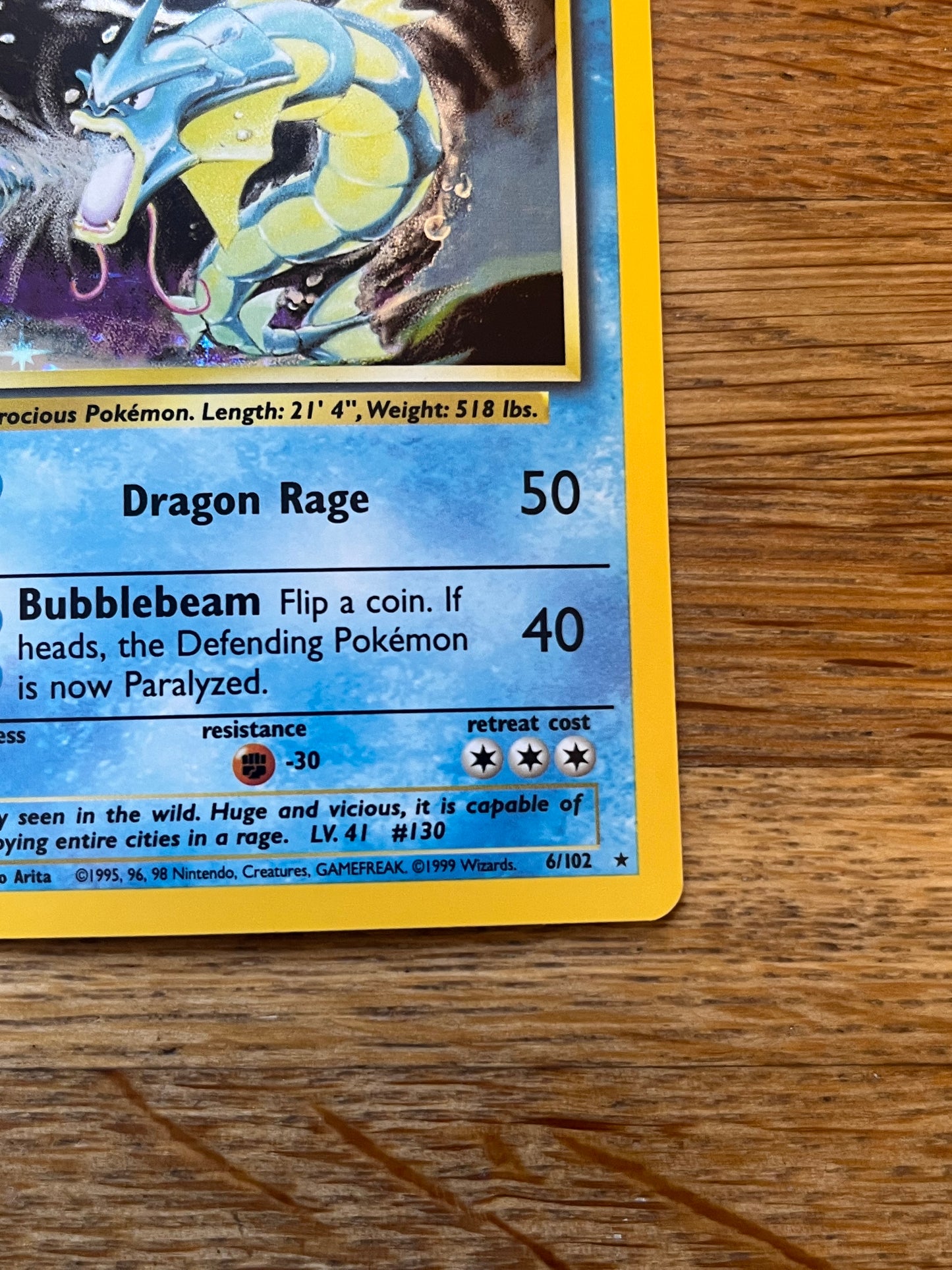 Gyarados Holo 6/102 Base Set NM Pokémon Card Single