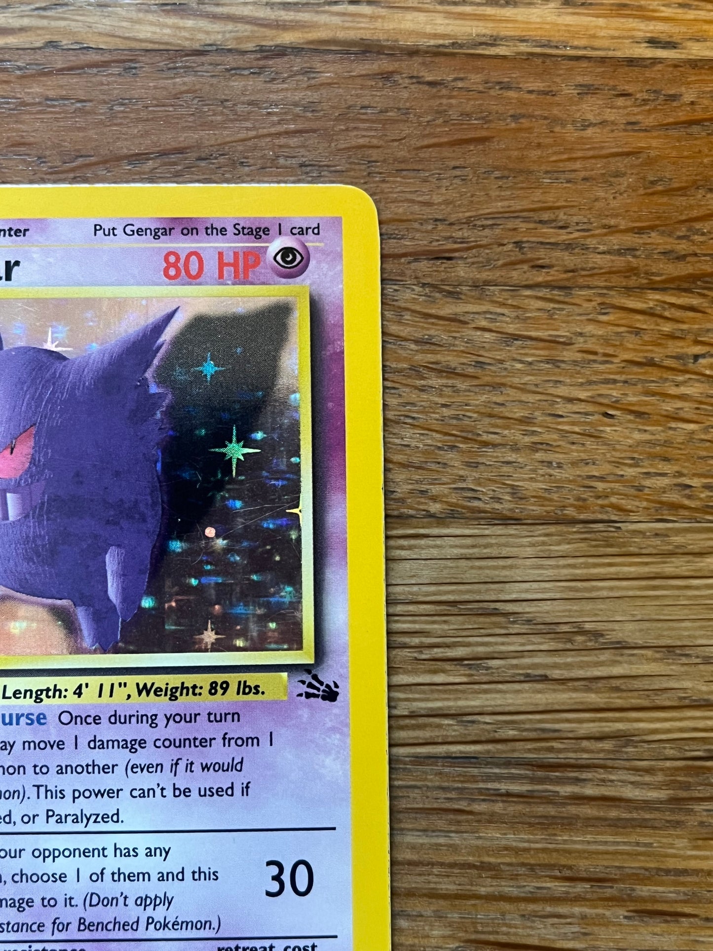 Gengar Holo 5/62 Fossil LP Single Pokemon Card