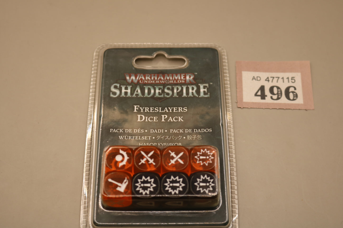 Shadespire Fyreslayers Dice Pack #496 Underworlds Warhammer 40k