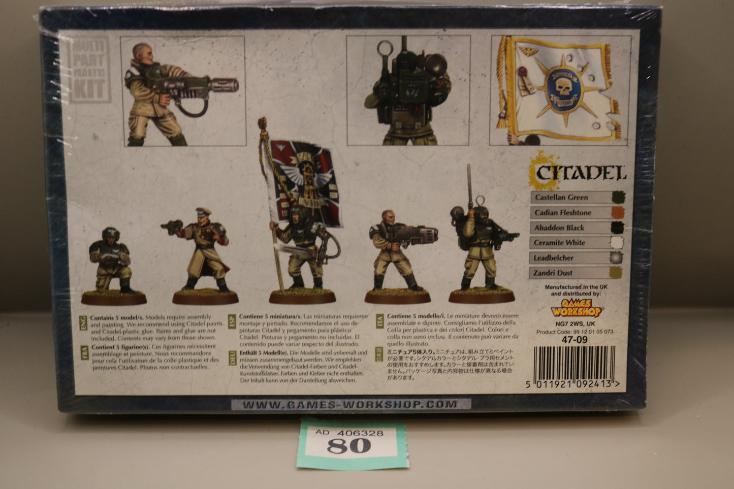 BNIB Cadian Command Squad #80 Astra Militarum Warhammer 40k